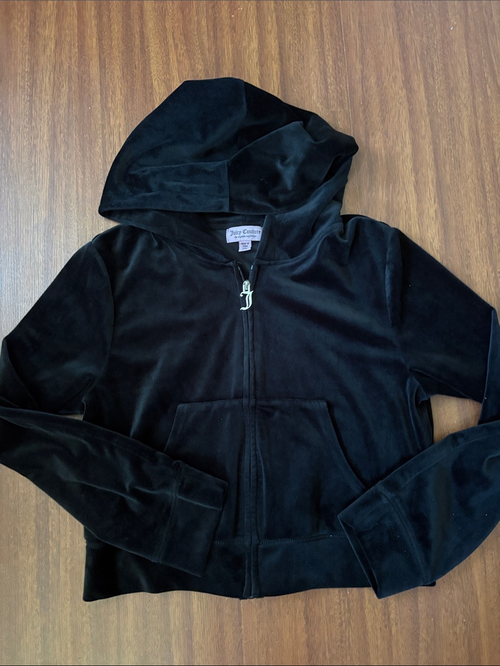 Juicy Couture Velour Hoodie Crop